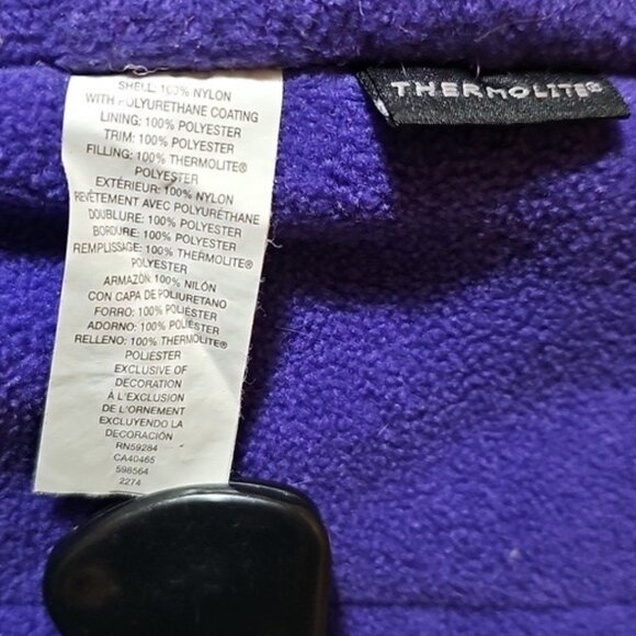 The Children's Place Baby 12 Months Purple Thermolite Bib Snowsuit Used - Picture 8 of 16